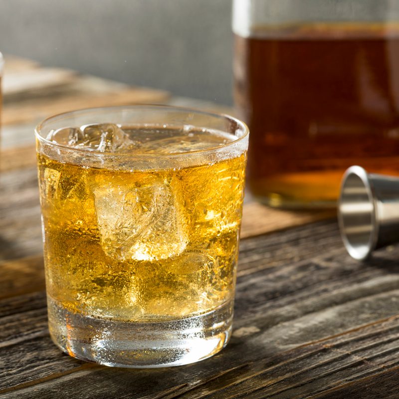 Two refreshing glasses of Scotch and Soda.