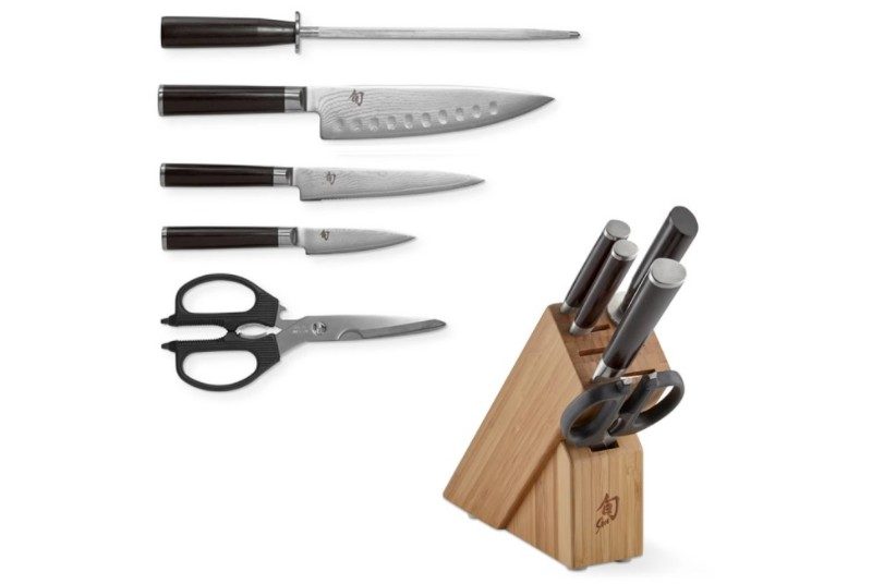 6-piece knife blocl set from Shun.