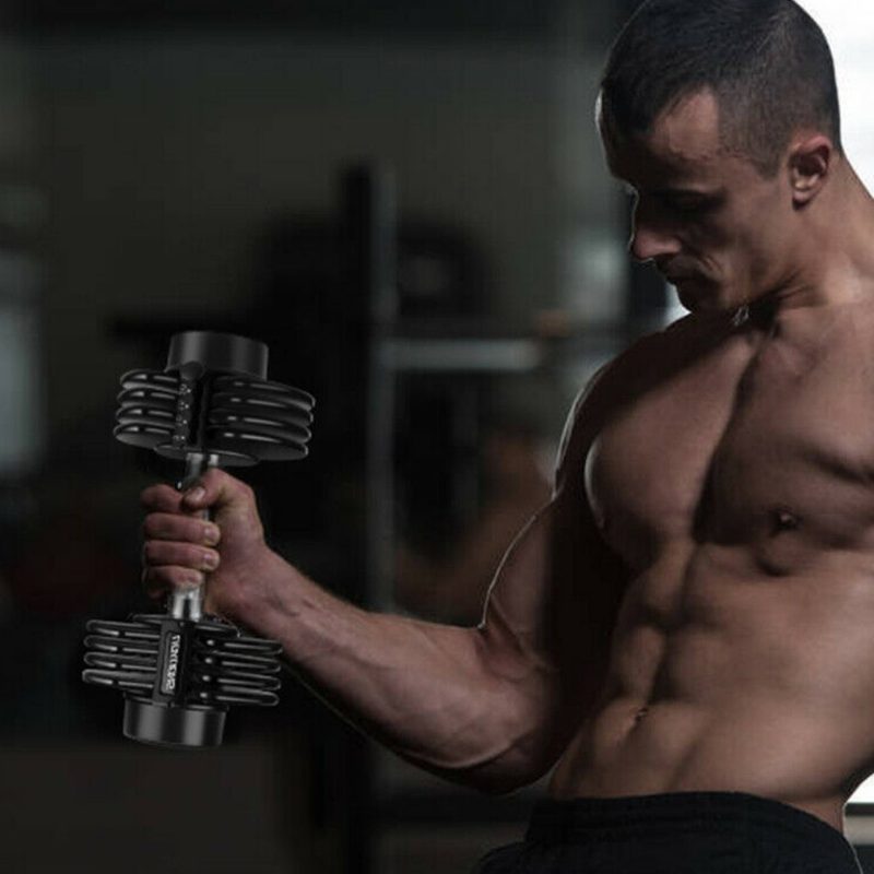 Skonyon Adjustable Dumbbells Man Working Out.