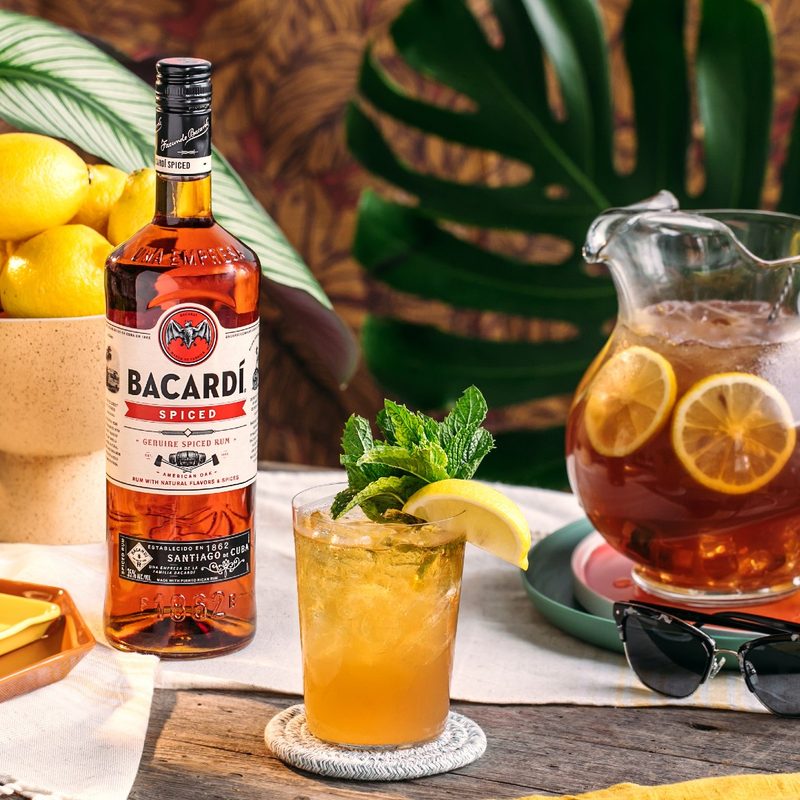 Spiced Palmer Cocktail on table.
