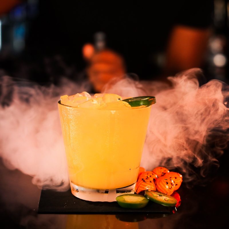 Spooky and Spicy Cocktail.