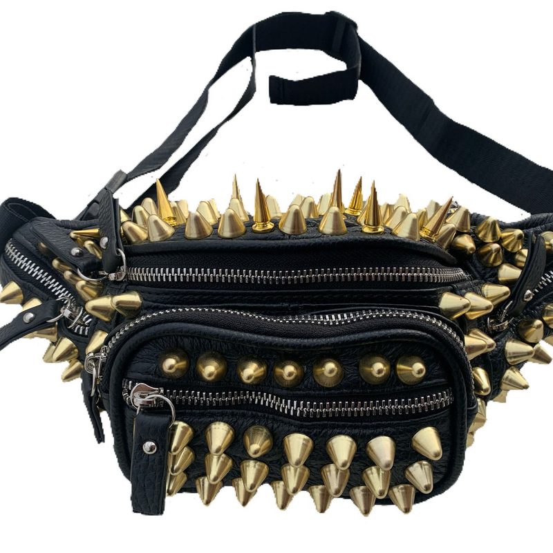 Spiked studs decorate the Delgado bag from Studmuffin NYC.