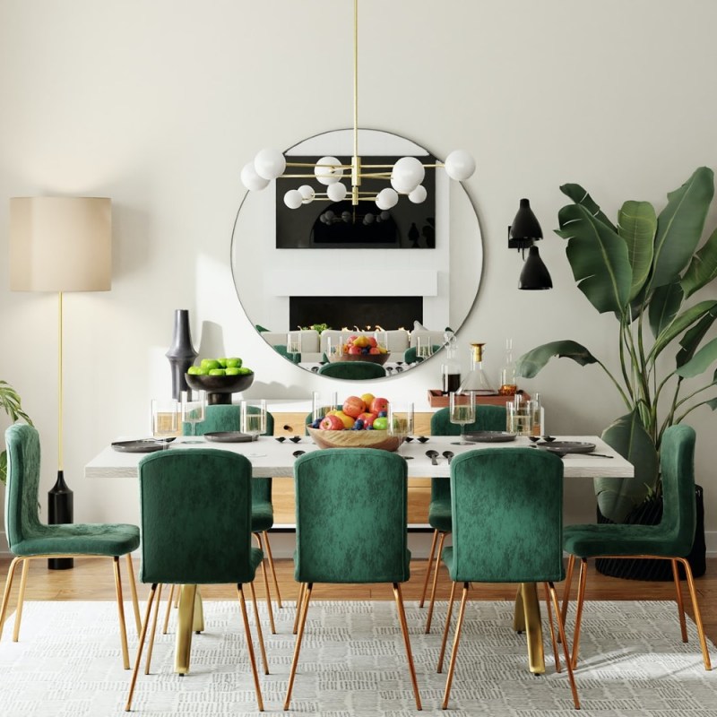 dining room furniture setting.