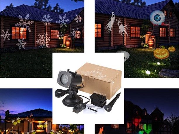 Tomshine multi-holiday projector with slides.