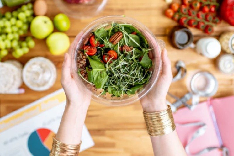 A vegan meal from Veestro.