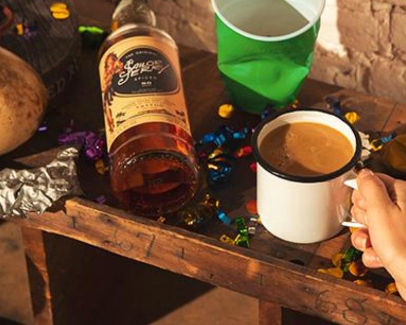 A Walk of Fame Cocktail in a mug.