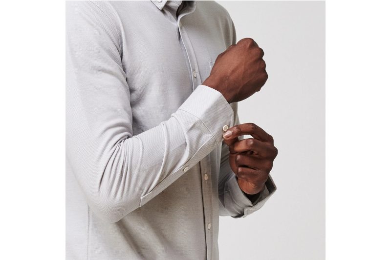 Buttondown merino shirt for men.
