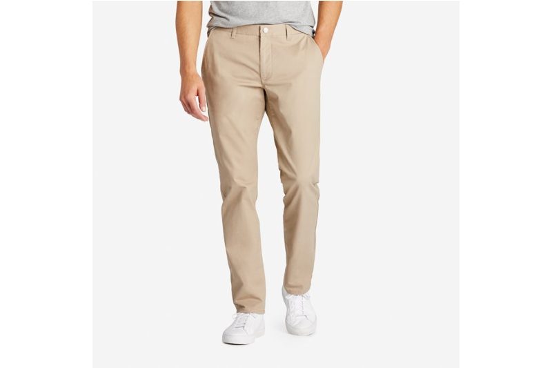 Well-fitting pants for men.
