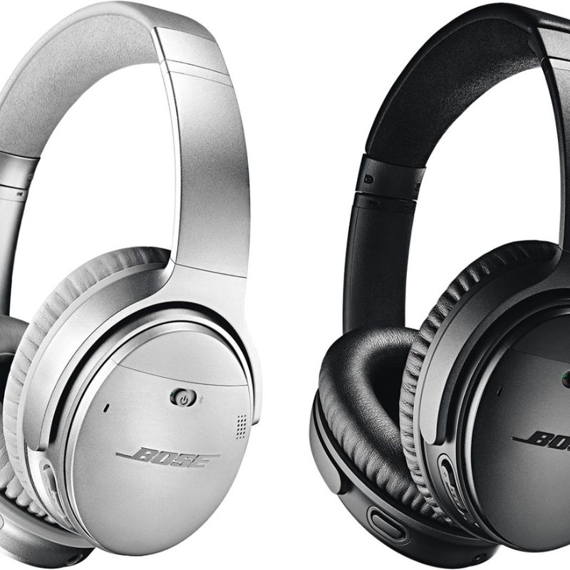 Bose QuietComfort 35 II wireless noise-cancelling headphones on a white background.