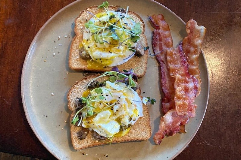 Breakfast cooked with Brava.