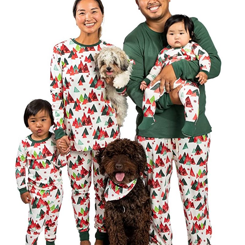 Burt's Bees Family Jammies Matching Holiday Organic PJs.