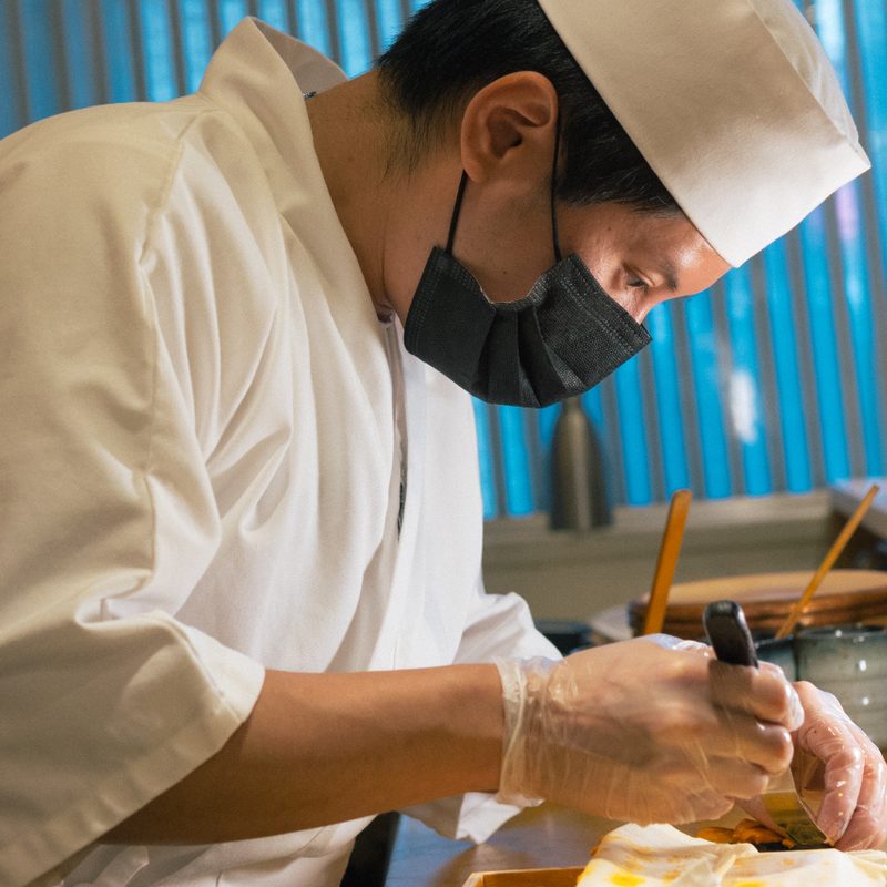 Chef Jay Zheng of Koyo cooking.