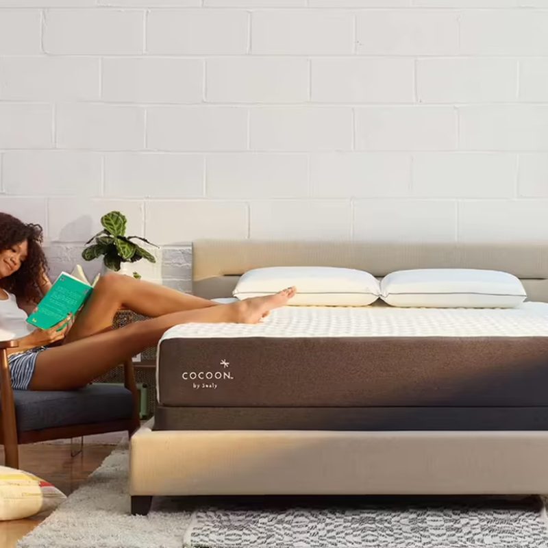 Cocoon by Sealy mattress in a room.
