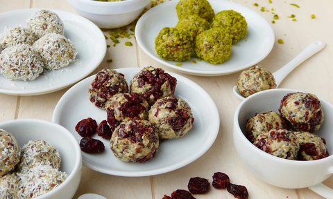 Holiday protein balls.