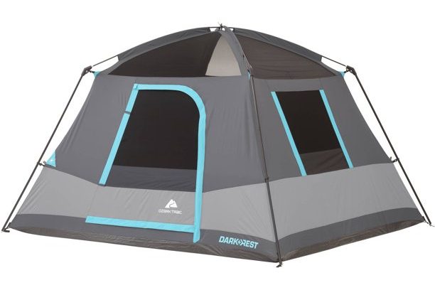 Ozark Trail Dark Rest Cabin Tent on a white background.