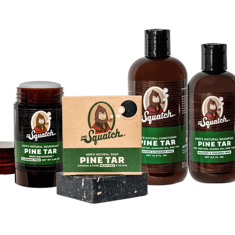 Dr Squatch Pine Tar Signature Scents bundle with soap and more.