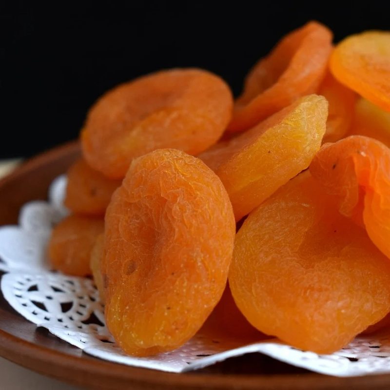 dried apricots.