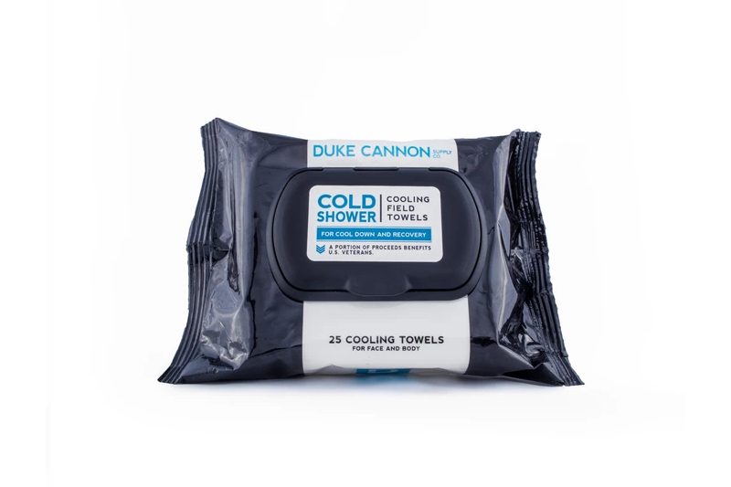 Duke Cannon cooling field towels in a package.