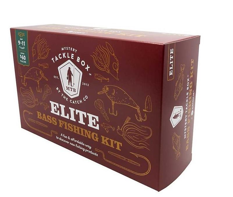 Elite Mystery Bass Fishing Kit packaging.