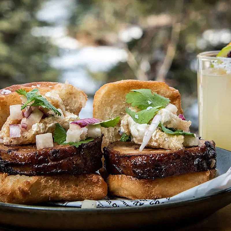 Pork belly sliders and a margarita from Fireside Lounge Vail.