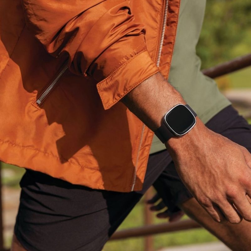Fitbit Sense on Wrist.