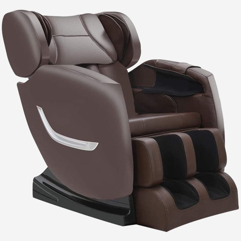 Full Body Electric Zero Gravity Shiatsu Massage Chair against a light background.
