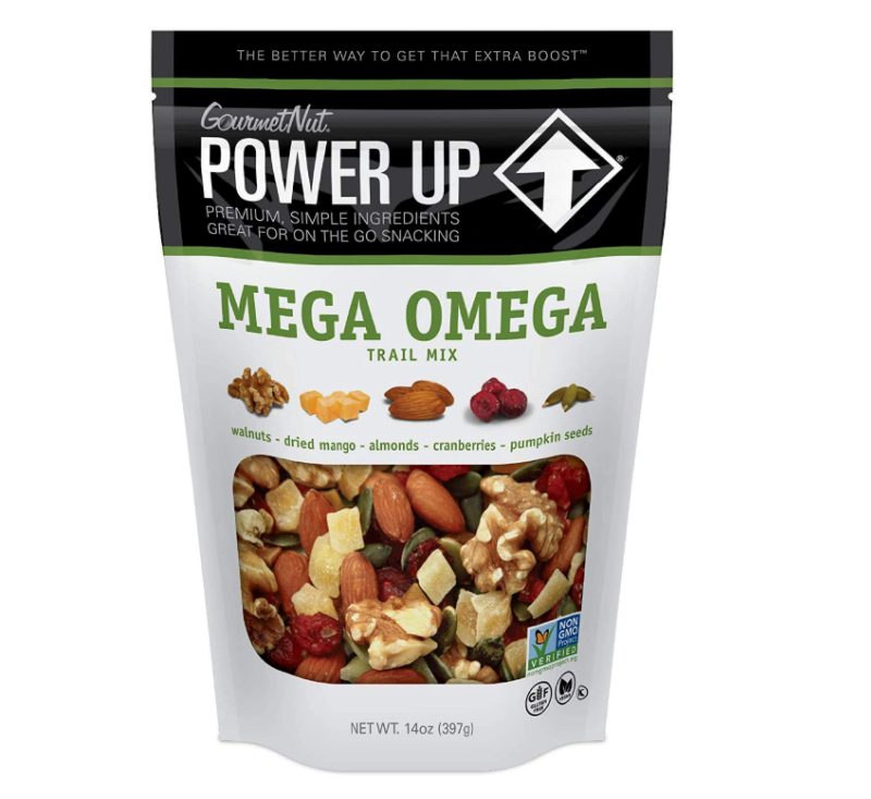 Mega omega trail mix emergency food.