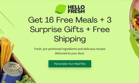 Graphic of Hello Fresh Black Friday Deal 2021.