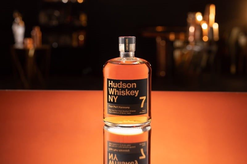 A bottle Hudson in display.