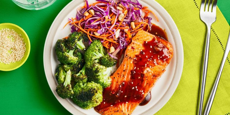keto meal green chef salmon.