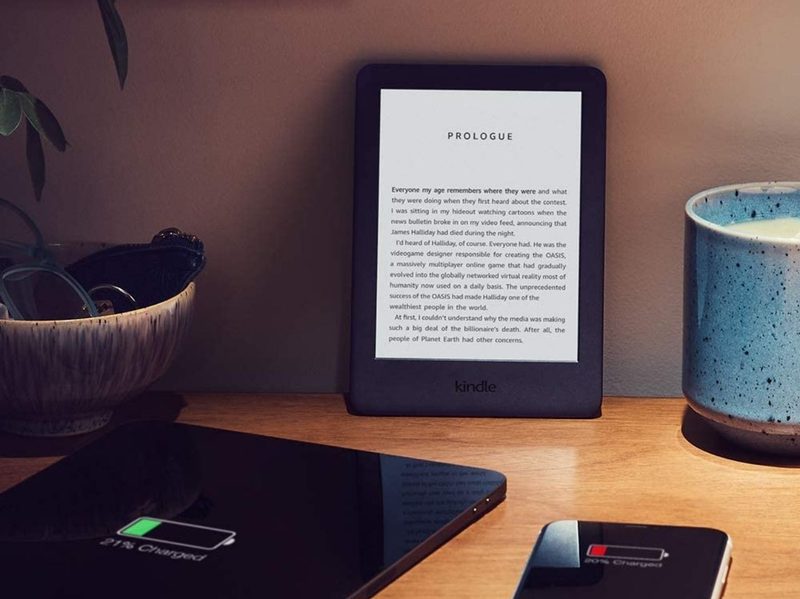 Kindle on Table with Dead Devices