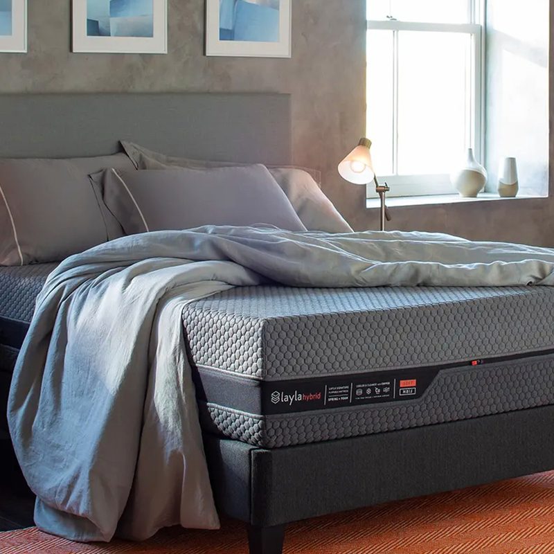Layla Hybrid Mattress in a room.