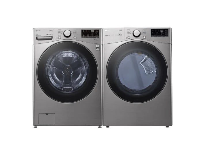 LG Side by Side front load washer and dryer set.