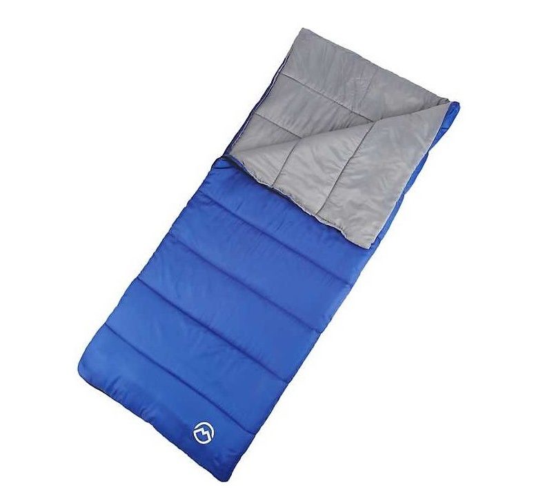 Magellan Outdoors Rectangle Sleeping Bag in blue.