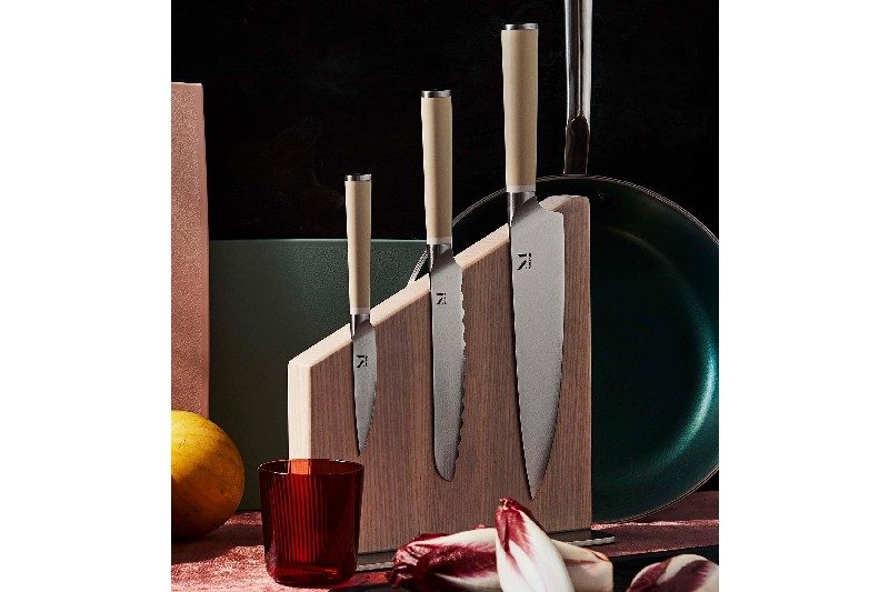 Modern 3pc knife set from Material.