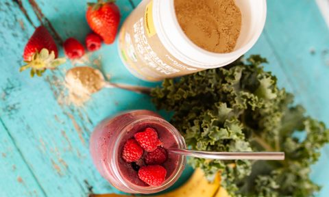 hemp protein powder smoothie.