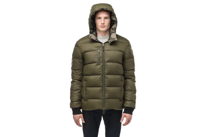 Luxury puffer jacket for men.