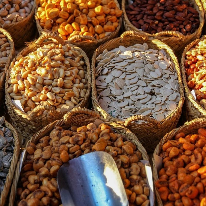 Nuts and seeds.