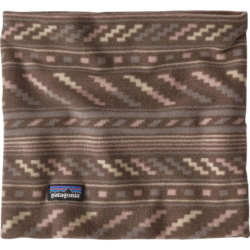 Patagonia Micro D Fleece Gaiter in a brown patter.