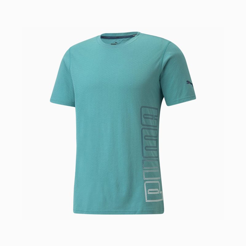 A teal Puma Fade Men’s Training Tee on white background.