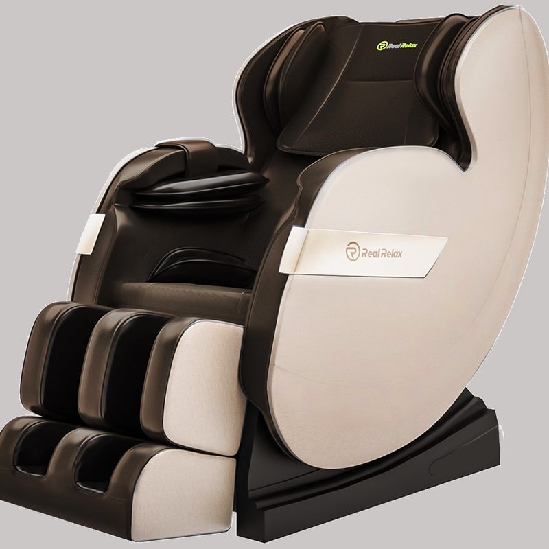 Real Relax 2021 Newest Massage Chair against light background.
