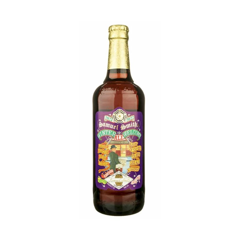 Samuel Smith Winter Welome beer.