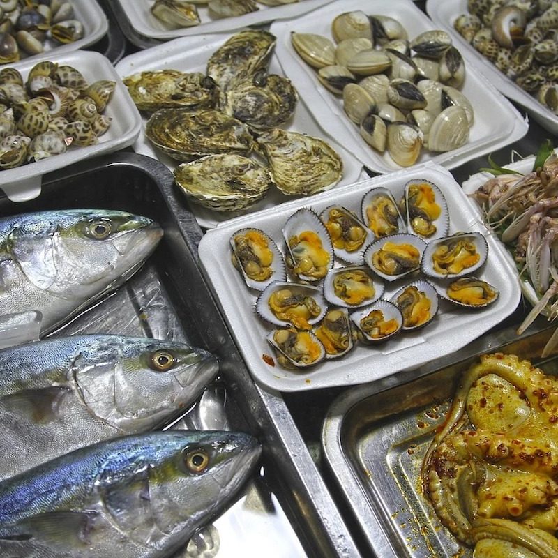 Seafood is high in vitamin B12