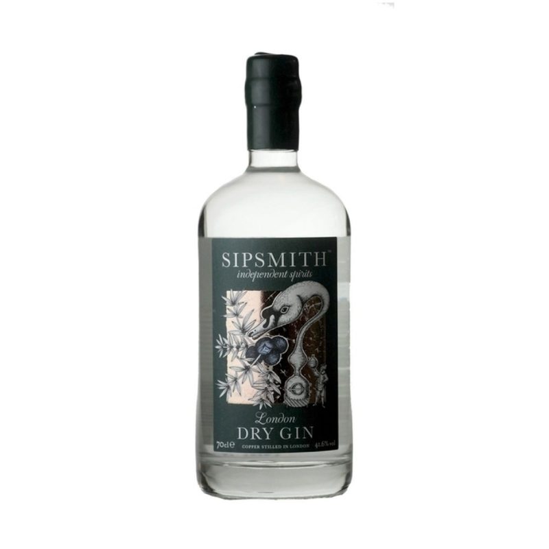 Sipsmith London Dry Gin bottle.