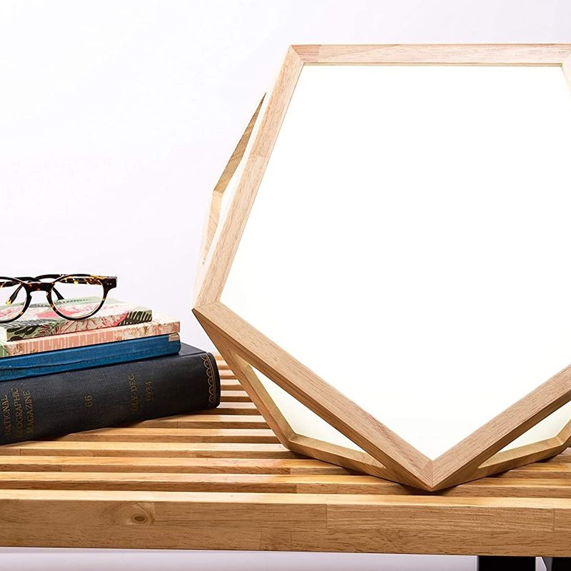 Sunrise Sensations - DayBright Light Therapy Lamp Full Spectrum, 10,000 LUX, UV-Free, Full Size, Adjustable Light Crafted from Solid Wood.