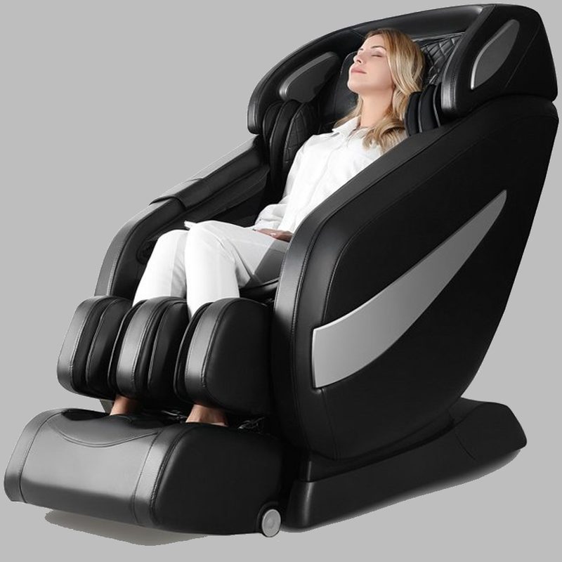 UGears Full Body Shiatsu Massage Chairwith a person medutating.