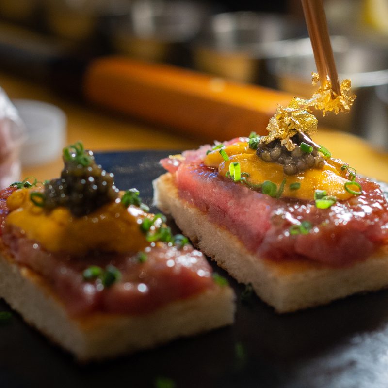 Uni Toro Toast at Kōyō.