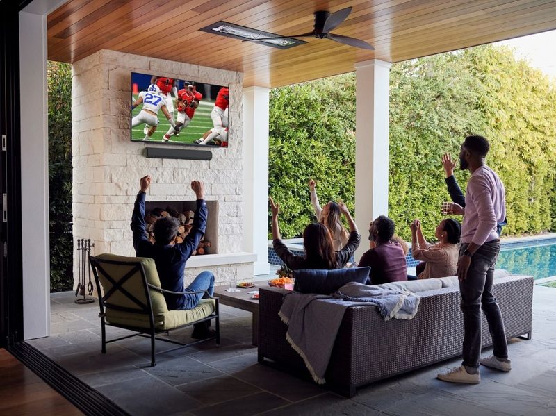 Vizio 65-Inch TV mounted to wall