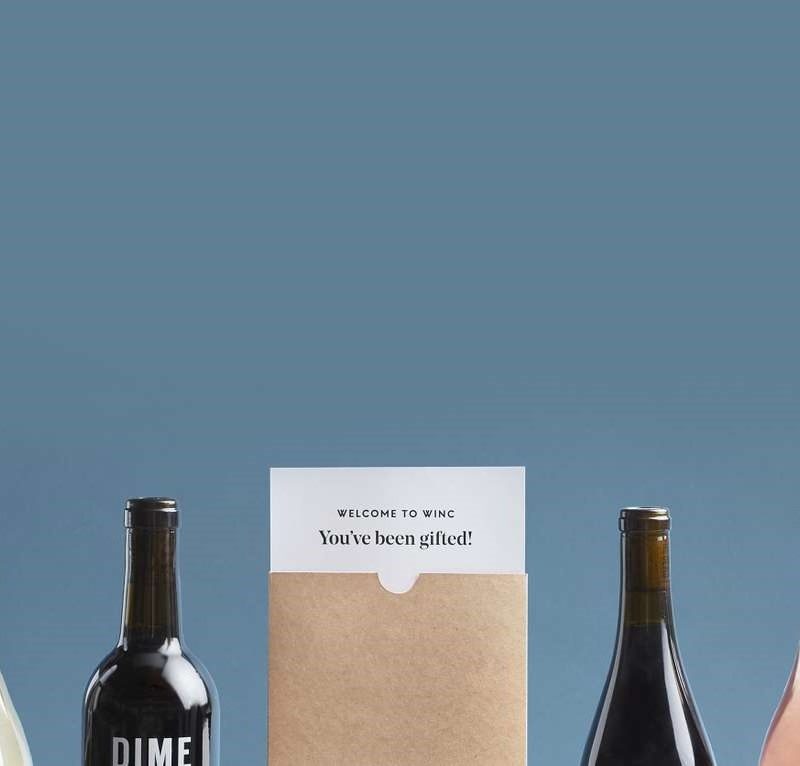 Winc gift cards for the holidays.