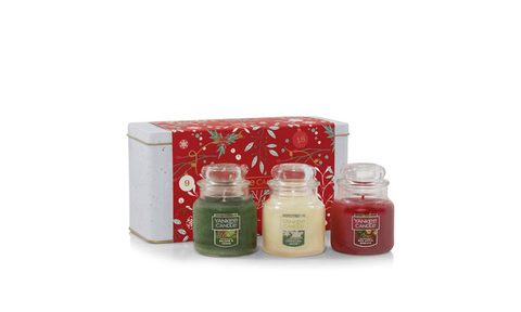 Yankee Candle Small Jar Holiday Gift Set on a white background.